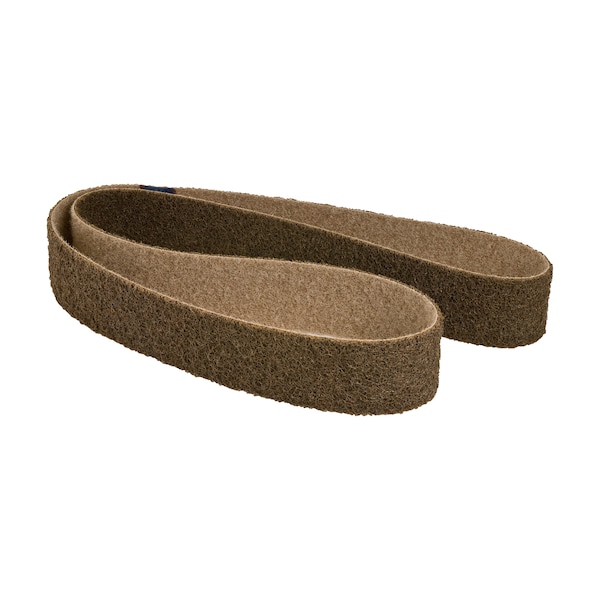 Cgw Abrasives Sanding Belt, 1/4" W, 24" L, Surface Conditioning, Coarse, Brown - 59223
