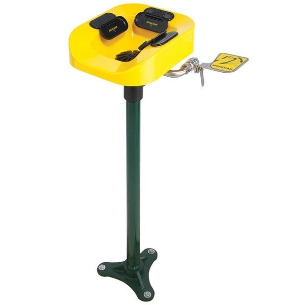 Speakman Eye/Face Wash Station, Floor Mounted, 41.63 H., 14.94 W - SE-1100