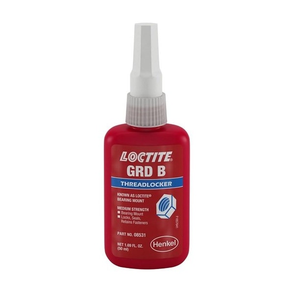 Henkel Anaerobic Threadlocker, Fine Threaded Fastener, Bottle, 50 Ml - GRADE B 50ML IDH 199013