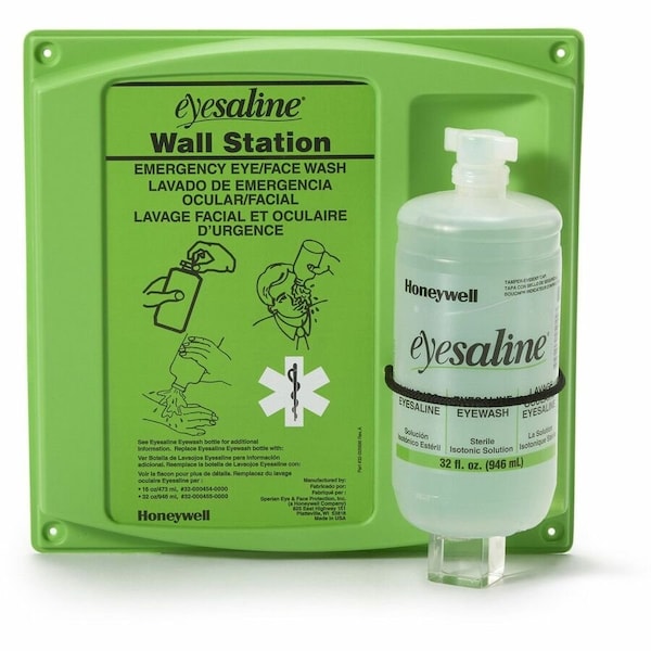Honeywell Medline Wall Saline Eyewash Station, 4PK - SPV462000