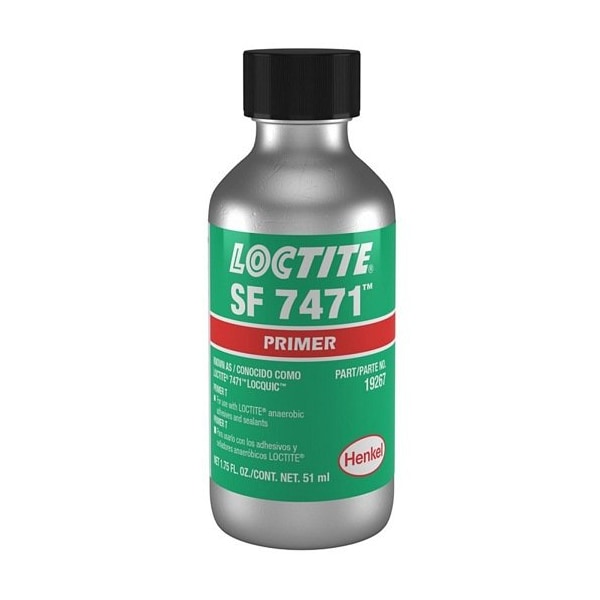 Henkel Primer Threadlocker, Speeds Cure of Anaerobic Adhesives, Bottle, 1.75 Oz - SF 7471 1.75OZ IDH 135285