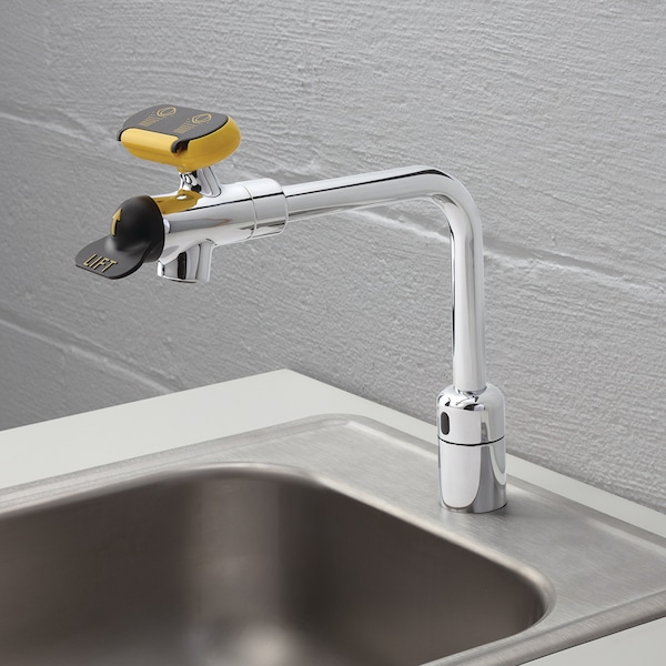 Speakman Eyesaver SEF-18100-8 Battery Powered Sensor Eyewash Faucet W/ 8" Spout - SEF-18100-8