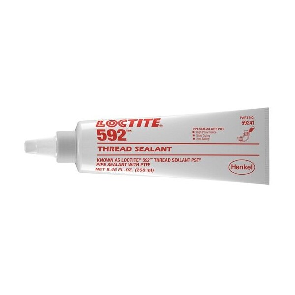 Henkel Thread Sealant; High Temperature; Tube; 250 Ml; Paste; Pipe Thread and Fitting - 592 250ML IDH 88568