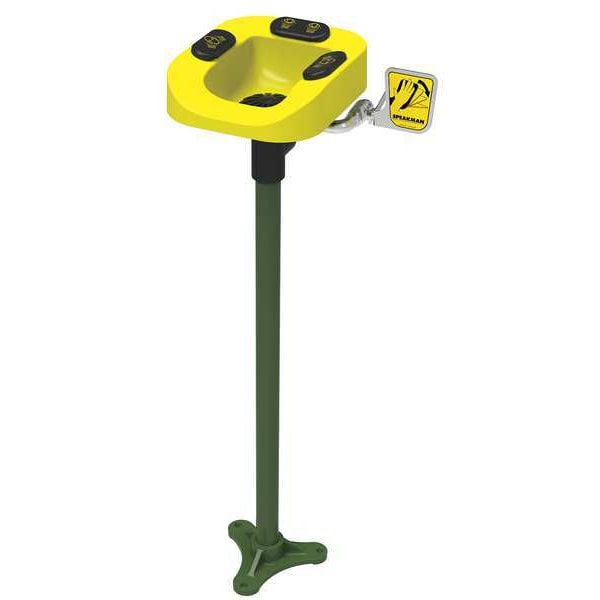 Speakman Eye/Face Wash Station, Floor Mounted, 41.63 H., 14.94 W - SE-1150