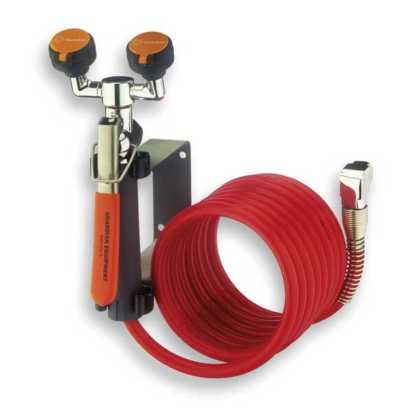 Guardian Equipment Dual Head Drench Hose, Wall Mount, 12 ft. - G5046