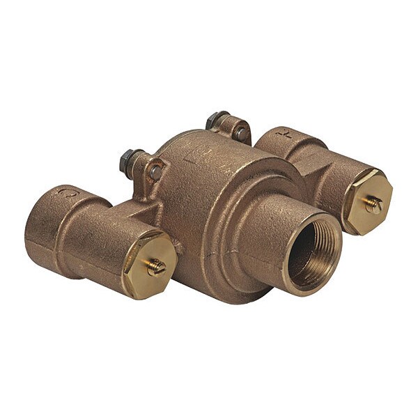 Haws Emergency Mixing Valve, Brass, Yellow, For Use With, Eyewashes, Showers - 9201E
