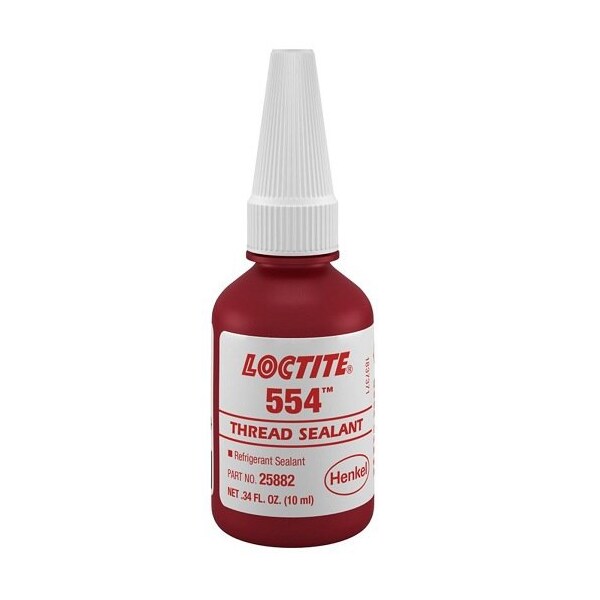 Henkel Thread Sealant, Refrigerant Sealant, Bottle, 10 Ml - 554 10ML IDH 231643