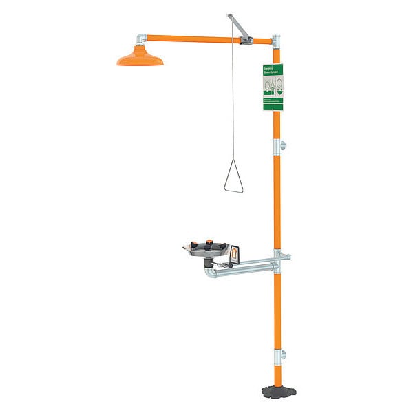 Guardian Equipment Drench Shower With Face/Eyewash, 96 In. H - GBF1909