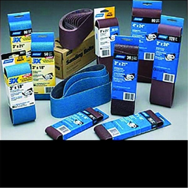 Norton Co 27992 3 x 18 in. 120X Aluminum Oxide Belt, 10PK - 780727279926