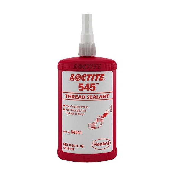Henkel Thread Sealant, Hydraulic, Pneumatic Systems, Bottle, 250 Ml - 545 250ML IDH 195662