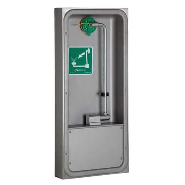Haws Plumbed Eyewash, Wall Mount, Plumbed, 32 1/2 in H., 14 1/2 in W - 7655WCSM