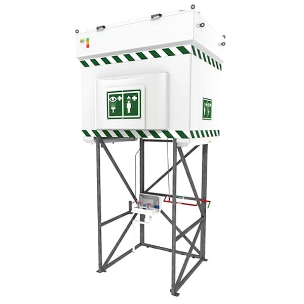 Hughes Safety Showers Emergency Tank Shower, Eye Wash, 528 gallons - QS2000