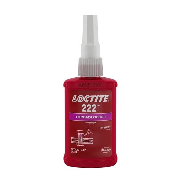 Henkel Anaerobic Threadlocker, Small Screw, Bottle, 50 Ml - 222 PURPLE 50ML IDH 231127