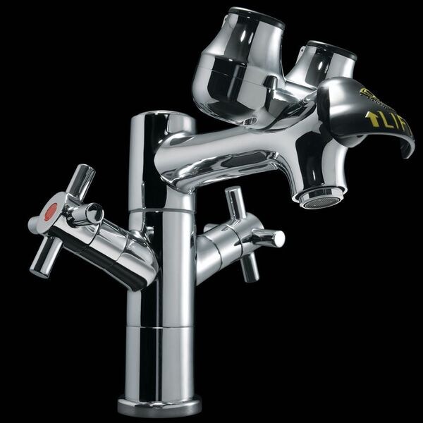 Speakman Eyewash/Faucet Combination, Faucet Mount, Counter Mounted, 8.0 H., 7.63 W - SEF-1850