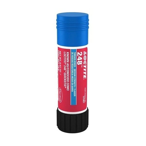 Henkel Anaerobic Threadlocker, General Purpose, Stick, 0.041 Lb - 248 BLUE 19GM IDH 462476