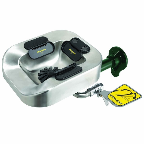 Speakman Eye/Face Wash Station, Wall Mounted, 10.75 H., 15.0 W - SE-1050-STW