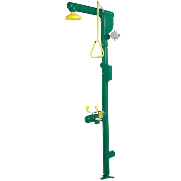 Speakman SS Heat Traced Combo Emergency Shower & Eye/face Wash W/ Top Supply - SE-7001-SS