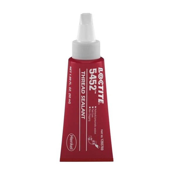 Henkel Thread Sealant, Hydraulic, Pneumatic Systems, Tube, 50 Ml - 5452 50ML IDH 1265769