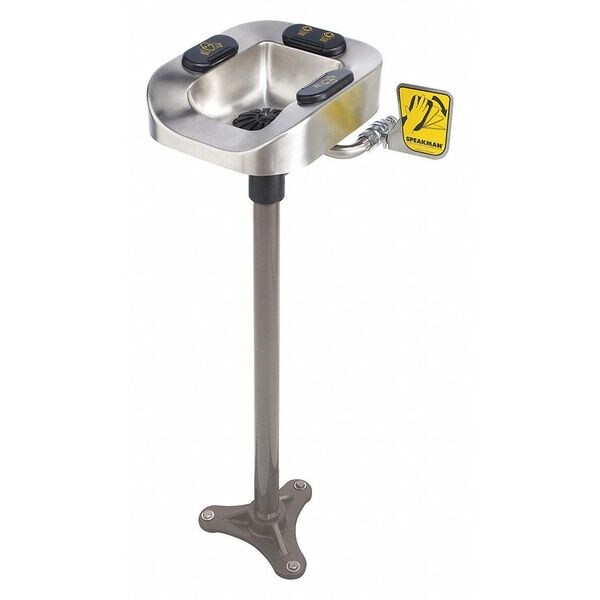 Speakman Eye/Face Wash Station, Floor Mounted, 41.63 H., 14.94 W - SE-1155