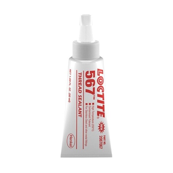 Henkel Thread Sealant, High Temperature, Tube, 50 Ml - 567 50ML IDH 2087067