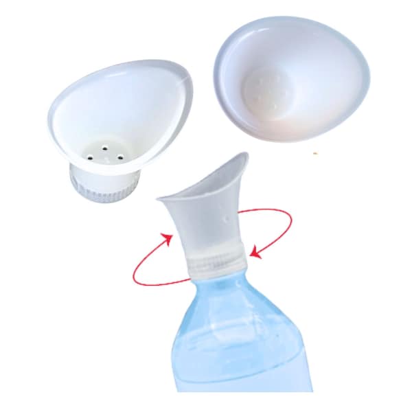 Wash+Out Eye Rinse Cup: Screws onto a Water Bottle, Comfortable & Easy-to-Use First Aid Eye Care, 10PK - 5001-10