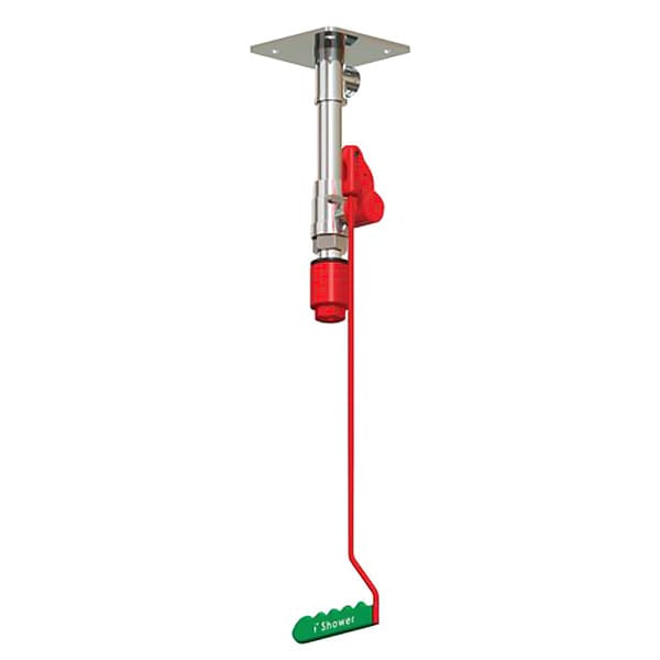 Hughes Safety Showers Drench Shower, Ceiling Mount, Stainless Steel Pipes - 23GSV