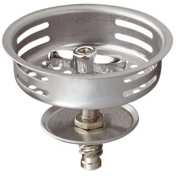All-Source 3-1/2 In. Stainless Steel Turn2Seal Threaded Post Basket Strainer Stopper - 1433-1SS
