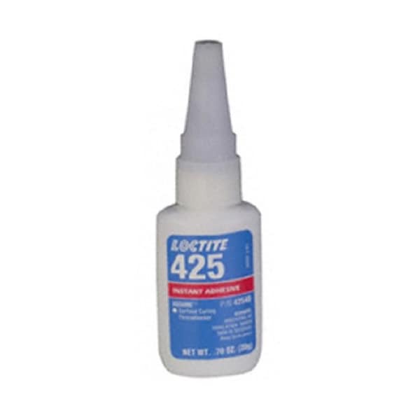 Henkel Anaerobic Threadlocker, Small Metal and Plastic Fastener, Bottle, 0.044 Lb - 425 BLUE 20GM IDH 135461