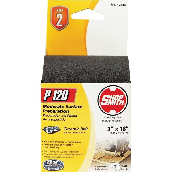 Gator Finishing Platinum 3 In. x 18 In. 120 Grit Fine Heavy Duty Sanding Belt - 7086