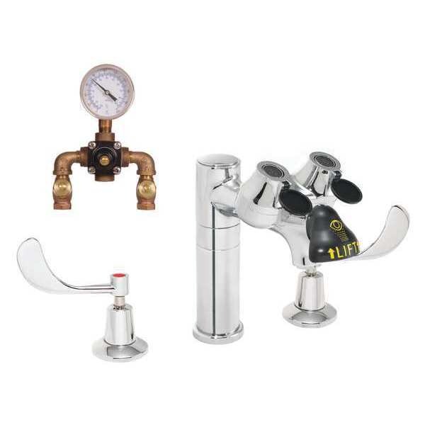 Speakman Eyewash/Faucet Combination, Counter Mounted, 8.0 H., 16.0 W - SEF-1801-TW
