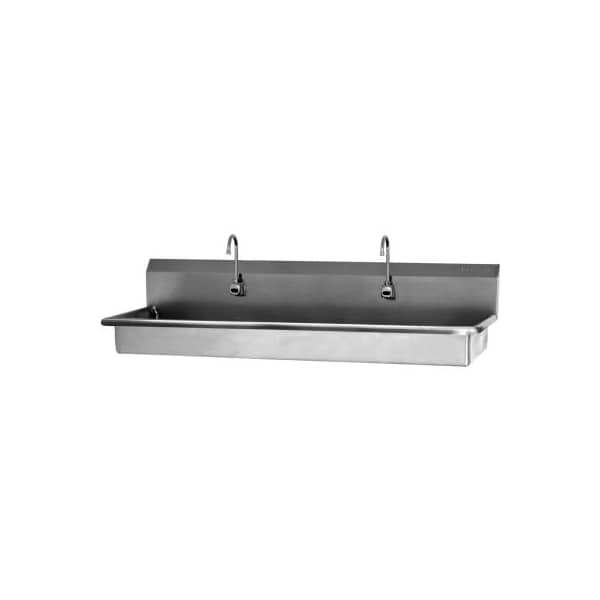 Sani-Lav 3-Person ADA Compliant Wall Mount Wash Station With Battery Powered Sensors - 5A3B
