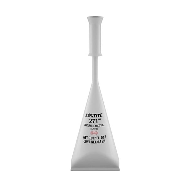 Henkel Anaerobic Threadlocker, Large Bolt and Stud, Capsule, 0.5 Ml - 271 RED 0.5ML IDH 232532