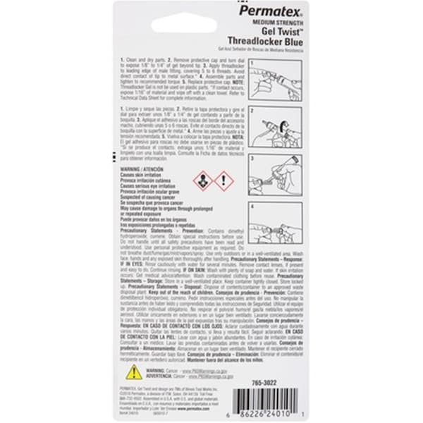 Permatex Permatex Automotive Adhesive Gel 0.35 oz - 24010