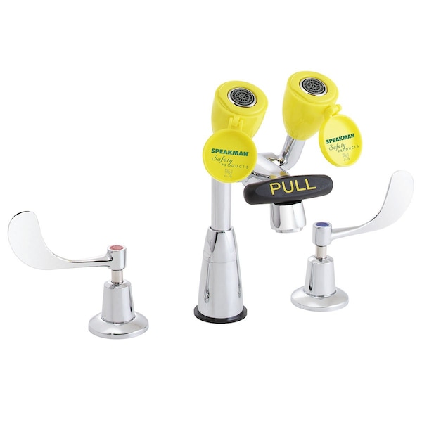Speakman Eyewash/Faucet Combination, Counter Mounted, 9.5 H., 20.0 W - SEF-1800-CA-BO