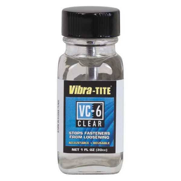 Vibra-Tite Reusable Threadlocker, VIBRA-TITE VC-6, Clear, High, Liquid, 1.01 fl oz, Bottle - 21930