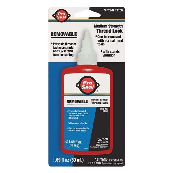 Pro Seal Threadlocker, PRO SEAL ANA-LOK(TM) 42, Blue, Medium, Liquid, 1.69 fl oz, Bottle - 24250