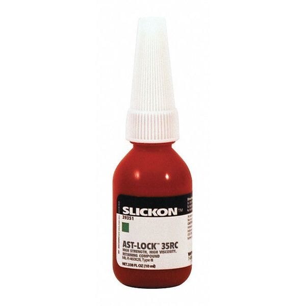 Anti-Seize Technology Retaining Compound, 35RC Series, Green, Liquid, 10ml, Bottle - 39351