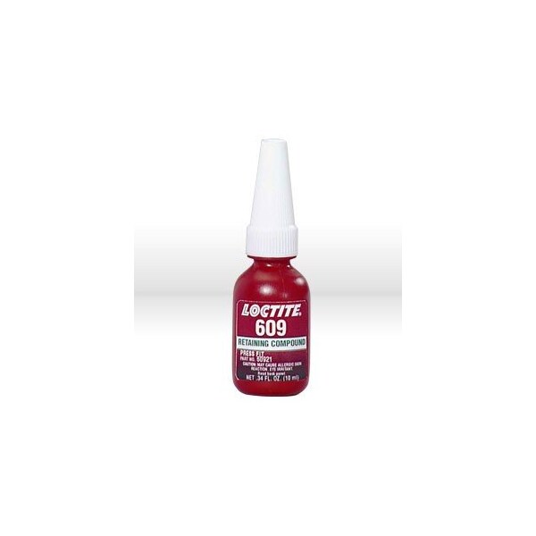 Loctite General Adhesives, 609TM Retaining Compound, Press Fit/General Purpose 10 ml Bottle - LOC60921