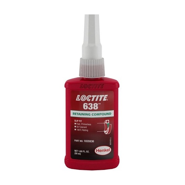 Henkel Anaerobic Retainer, Retaining Compound - 638 50ML IDH 1835936