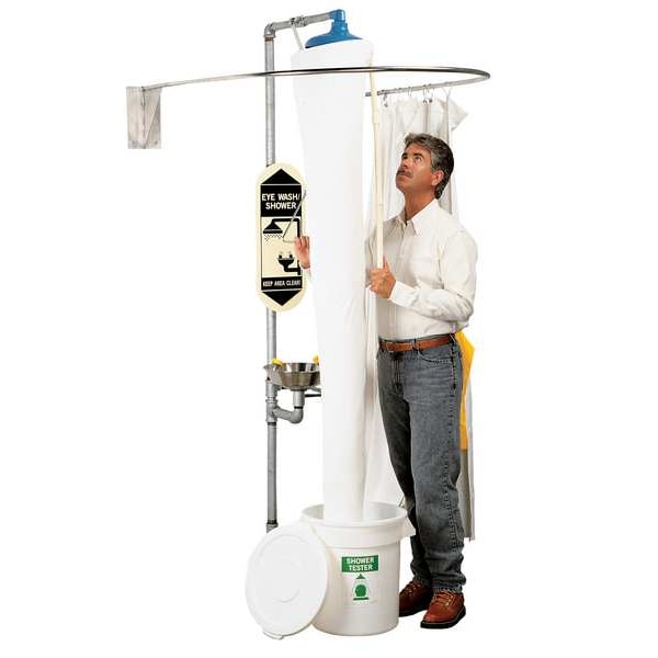 Zoro Select Replacement Shower Tester Funnel, Vinyl, White, For Use With, Shower Tester - 9RPP7