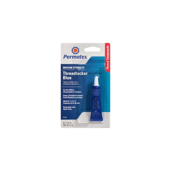 Permatex Automotive Medium Strength Threadlocker Blue 6ml Tube Carded - 24200