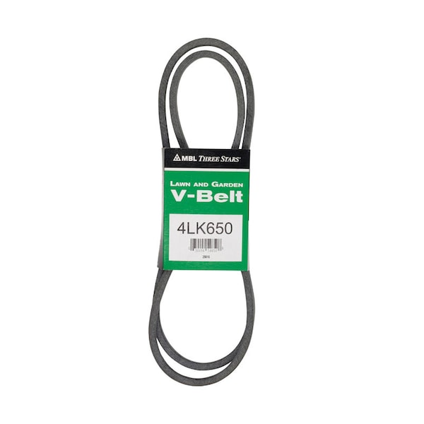 Mbl Mitsuboshi Super KB Standard V-Belt 0.5 in. W X 65 in. L For Riding Mowers - 4LK650A