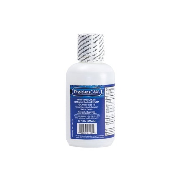 Sas Safety EMERGENCY EYE WASH BOTTLE 16oz 24-101 - SA5130