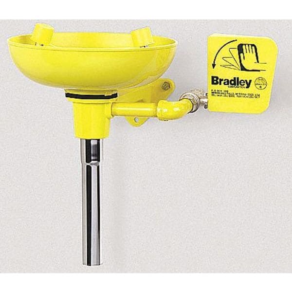 Bradley Eyewash Spray Head, Chrome Plates Brass, Silver, For Use With, Eyewash - 115-109