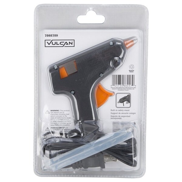 Vulcan Glue Gun, 9/32 in Dia Glue Stick, Black/Orange - JL-GG-10
