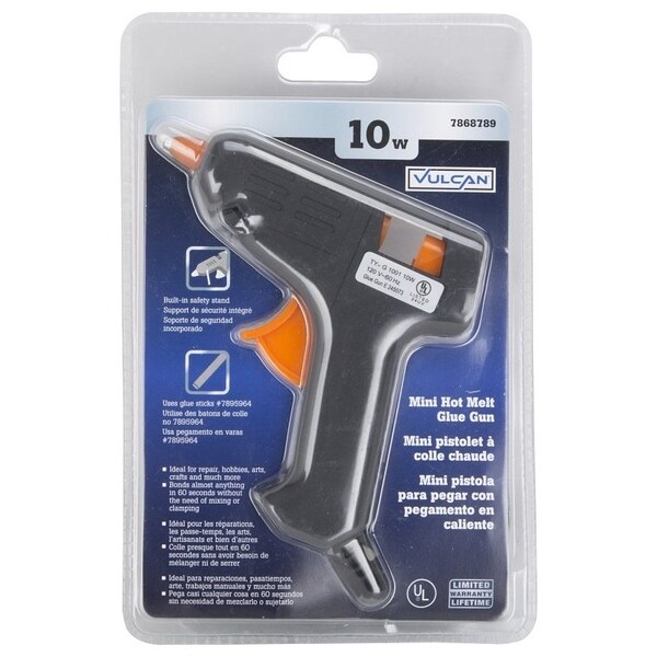 Vulcan Glue Gun, 9/32 in Dia Glue Stick, Black/Orange - JL-GG-10
