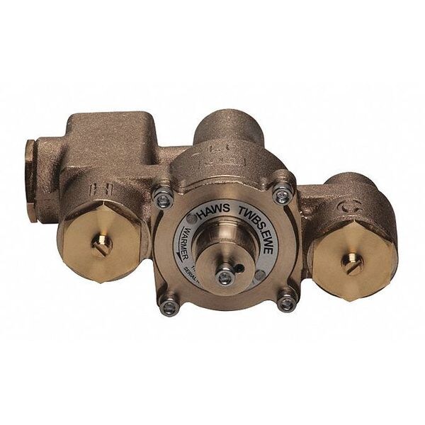 Haws Emergency Mixing Valve, Brass, Yellow, For Use With, Eyewashes - TWBS.EWE