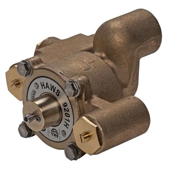 Haws Emergency Mixing Valve, Brass, Yellow, For Use With, Eyewashes, Showers - 9201H