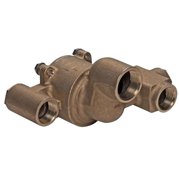 Haws Emergency Mixing Valve, Brass, Yellow, For Use With, Eyewashes, Showers - 9201H