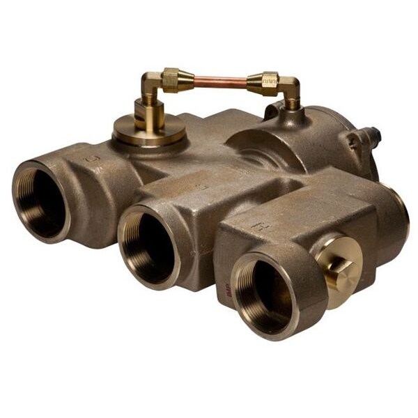 Haws Emergency Mixing Valve, Brass, Yellow, For Use With, Eyewashes, Showers - TWBS.HF
